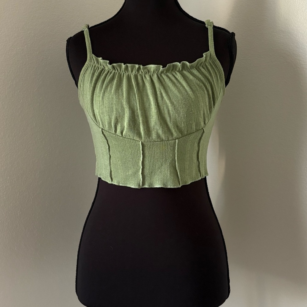 West of Melrose Green Cami- Size Small